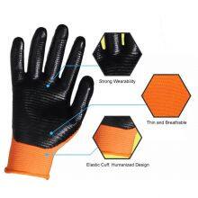 13Gauge U3 Zebra Polyester Liner Nitrile Work Gloves Nitrile Coated Gloves Nylon Nitrile Gloves thumbnail-2