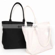 Hot Sale Fashion Design Natural Cotton Reusable Heavy Duty Street Women Market Canvas Shopping Bags Customized Tote Bags