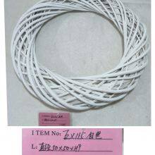 Hot Popular Heart Shaped Wall Decoration White Color Full Willow Round Shape Flower Wreath thumbnail-5