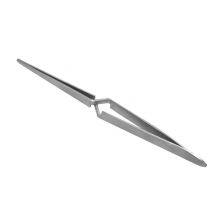 Stainless Steel Cross Reverse Tweezers Fine Pointed Round Head Reverse Fork Tweezers Effort Saving Tweezers Fixed Clamp Open thumbnail-2
