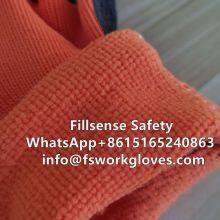 7 Gauge Polyester Loop Napping Liner Crinkle Coated Latex Winter Gloves thumbnail-4