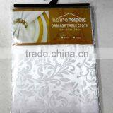 1PC Hot Selling Cheap 100% Polyester Solid Damask Table Cloth Quality Choice thumbnail-2