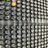 Crystal strass Mesh with Black Base for Garments Decoration