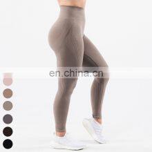 High Stretch Workout Wear No Front Seam Sports Leggings Scrunch Butt High Waist Gym Fitness Pants Seamless Yoga Leggings thumbnail-3