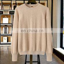 Latest Custom Knitted 100% Cashmere Sweater Casual Crew Neck O-Neck Pullover With Solid Pattern Winter Season Essentials thumbnail-6