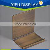 Creative Design Metal Tabletop Standing Wallet Display Stands Metal Brass Wallet Display Stand Quality Choice