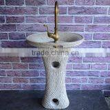Hand Made Natural Granite Bathroom Stone Sink Design thumbnail-2