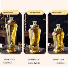 Ginseng & Medicinal Liquor Glass Jar With Tap - 3 Sizes (5/4/3 Liters Capacity), Ideal for Infusing Ginseng/Medicinal Wines & Display thumbnail-5