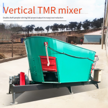 Straw Preparation Machine for Feeding Cattle and Sheep, Double Screw Silage Mixer, Straw and Rice Straw Crushing Mixer thumbnail-1