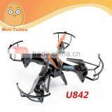 2015 Fully-Assembled Airframe 6 AXIS GYRO RC Quadcopter U842 With HD Camera and LED Navigation Lights Hot Selling Drone