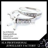 Shengleishi Hot Sale Light Weight Silver Engagement Couple Rings thumbnail-3