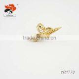 Noble Gold Plating Cute Double Wings Alloy Ring thumbnail-1