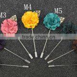 Men's Suits Flowers Brooches For Wedding Pin Up Insert Long Lapel Pins Vintage Mens Metal Leaf Brooches thumbnail-6