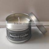 Silvery Scented Tin Candle With String Containers thumbnail-4
