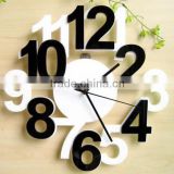 ACC2004 black and white Number acrylic DIY clock for home decorative