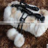 New Design Women Rabbit Fur Handbag Shoulder Bag thumbnail-1