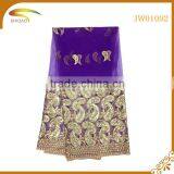 Wholesale High Quality Latest Chinese Nigerian Decorative Embroidery 3D Patterned Silk Fabric for Curtains and Dress thumbnail-1