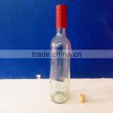 Cheap 750ml Round Glass Grape Wine Bottles With Cork thumbnail-3
