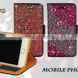 Shinning Diamond Wallet Case for Lady, Booklet Case for IphoneSE/iphone6/iphone6 Plus thumbnail-1