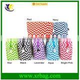 Korean Fashion Cheap Red White Striped Canvas Makeup Bags thumbnail-1