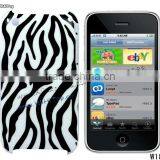 Color Black. Red, Pink. Zebra Case for IPhone 3Gs. Back Cover for IPhone 3Gs. thumbnail-1