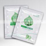Three Sides Seal Aluminum Foil Water Proof Plastic Facial Mask Packaging Bag With Custom Design Printing