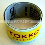 China product 2015 slap band/ logo custom cord bracelet/ cheap custom silicone slap bracelet