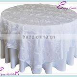 YHT#146 Ribbon Pattern Taffeta Polyester Banquet Wedding Wholesale Cheap Table Cloth Linen Overlay thumbnail-1