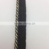 polyester black binding ribbon cord/garment accessories piping tape