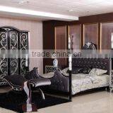 Wholesales Custom Luxury Bedroom Furniture Set Royal Furniture Bedroom Sets Italian Bedroom Set thumbnail-1