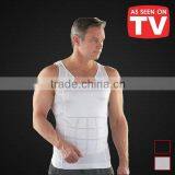 High Quality Factory Slim Body Shaper Slimming T-Shirt Vest for Men Undershirt 2016 thumbnail-3