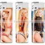 CR Refillable Electronic Lighter With Pvc and Copper Valve