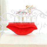 Creative Lovely Ot-selling Style Sexy Big Size 50 and 60 cm Rose Red Lip Plush Back Pillow Cushion