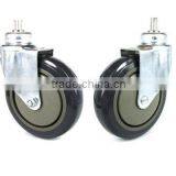 5" PU Shopping Cart Caster, Caster Wheel,furniture Caster Wheels thumbnail-1