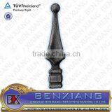 Fence and Iron Main Gate Rail Top Forged Steel Wrought Iron Spearhead