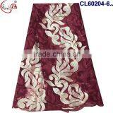 CL60204 Cross Grain Mixed Two Colors Yellow With White/purple With White Special Design Graceful Net Lace Fabric thumbnail-6