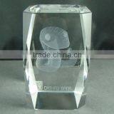 Customized 3D Laser Crystal Cube Paperweight With Snake thumbnail-1