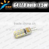 LED G4 12V AC/DC Led Bulbs 1.5W G4 3014SMD Corn Lamp Silicone Crystal