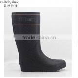 2016 New Style Rubber Rain Boot Women Fashion Boot Black Simple Boot With Black Hasps
