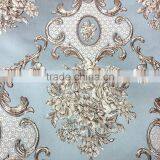 High Quality Fabric With High Density Satin 3D Embossed Jacquard Fabrics With Wide Width