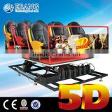 Thrilling roller coaster 5D cinema simulator