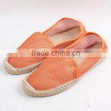 Latest Design Belly Shoes Factory Espadrilles Fashion Mesh Material Jute Sole Espadrille thumbnail-2
