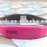 Pure Strength Cheap Custom Silicone Rubber Bracelet thumbnail-3