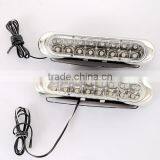 Universal White 16 LED Daytime Running Light DRL Car Fog Day Driving Lamp 2pcs thumbnail-1