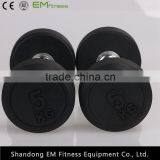 Fixed Black Rubber Dumbbell thumbnail-6