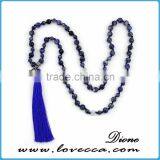 Hot Sale Handmade Wooden Multicolor Gemstone Necklaces Pendant for Lady thumbnail-2