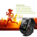 Bluetooth Watch silicone charm bracelet,smartwatch u8 pro watch for Android Phone +anti-lost