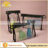 Fashional Custom Printing Clear Cosmetic Transparent Pvc Plastic Bag With Metallic Zipper