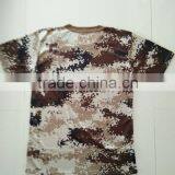 Custom Made Polyester Nylon Mesh Brown Digital Full Print Military Camouflage T Shirt thumbnail-2