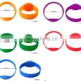 13.56MHz 1K/4K RFID Event Wrist Bands,Waterproof Silicone RFID Wristbands for Club thumbnail-2